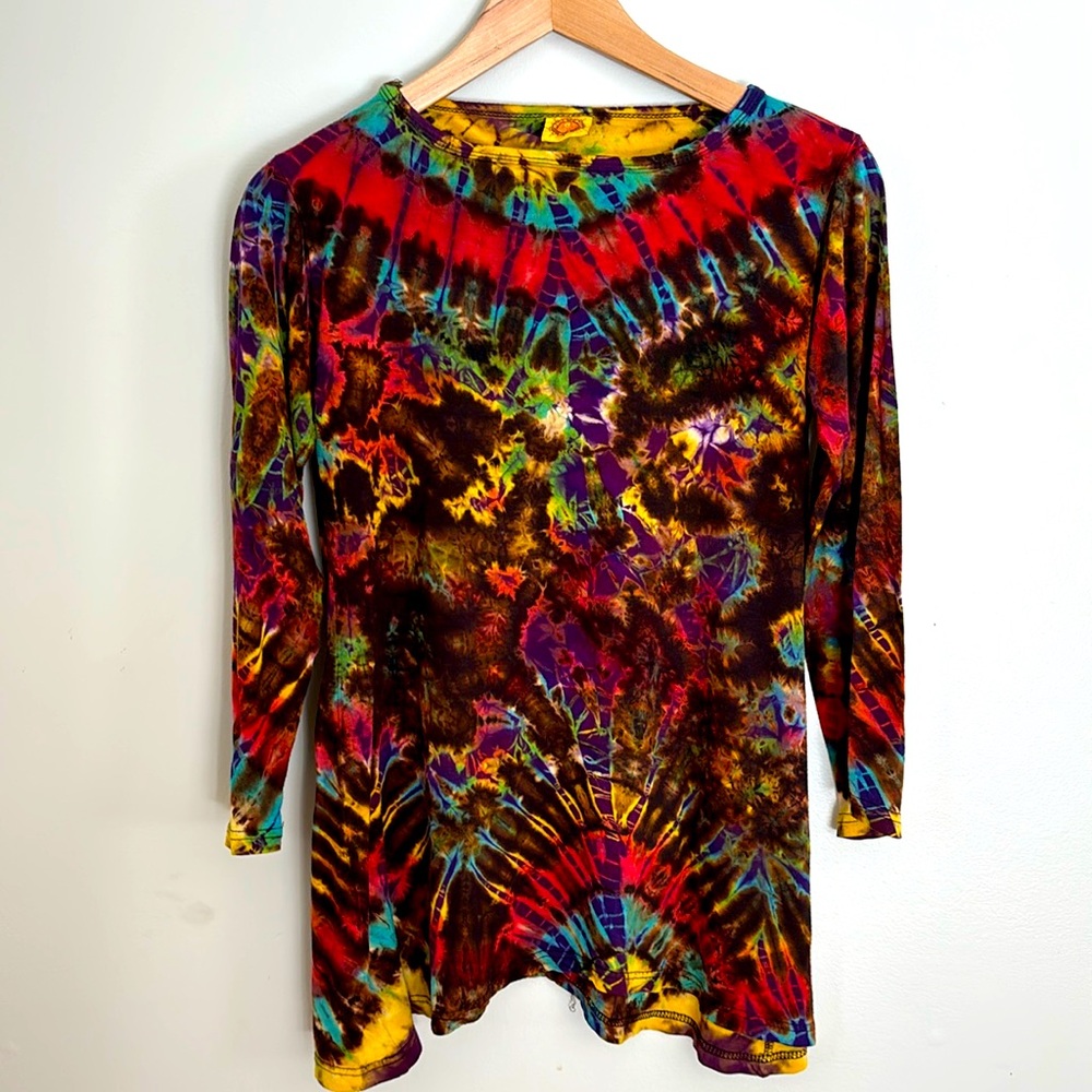Karma Circle U.S.A. Tie Dye Tunic Sz S